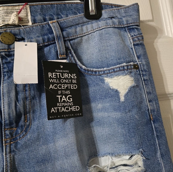 NWT Current/Elliot The Fling Slim Boyfriend Jeans in Tattered Destroy, Size 29. - Picture 5 of 15
